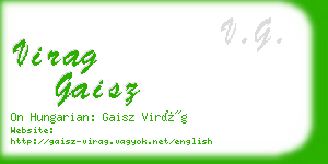 virag gaisz business card
